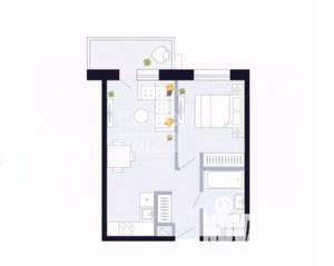 1-к квартира, сданный дом, 38м2, 10/23 этаж