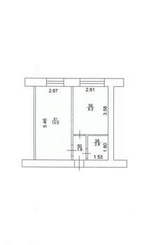 1-к квартира, вторичка, 29м2, 1/5 этаж