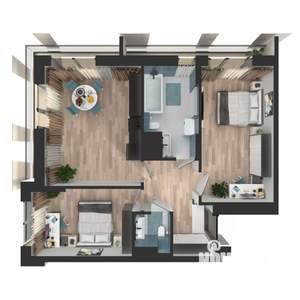 2-к квартира, вторичка, 65м2, 6/24 этаж