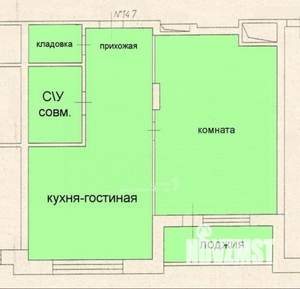 1-к квартира, вторичка, 60м2, 8/21 этаж