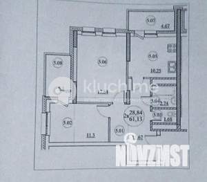 2-к квартира, вторичка, 61м2, 13/18 этаж