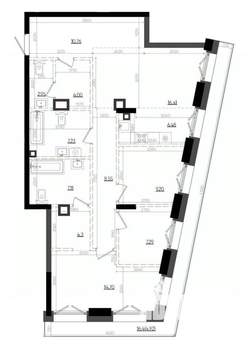 3-к квартира, вторичка, 104м2, 10/19 этаж