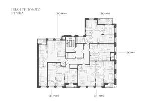 3-к квартира, строящийся дом, 107м2, 5/7 этаж