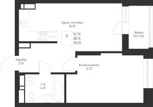 1-к квартира, вторичка, 40м2, 2/23 этаж