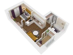 1-к квартира, вторичка, 43м2, 8/15 этаж