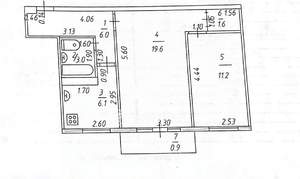 2-к квартира, вторичка, 48м2, 3/5 этаж