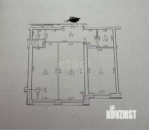 2-к квартира, вторичка, 49м2, 7/24 этаж