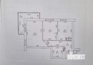 2-к квартира, вторичка, 64м2, 5/19 этаж