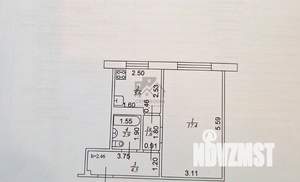 1-к квартира, вторичка, 32м2, 1/2 этаж