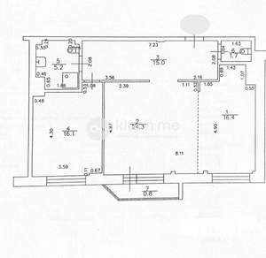 2-к квартира, вторичка, 80м2, 2/7 этаж