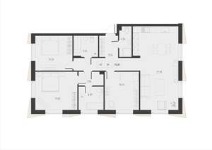 3-к квартира, вторичка, 117м2, 3/7 этаж