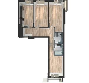 3-к квартира, вторичка, 86м2, 6/24 этаж