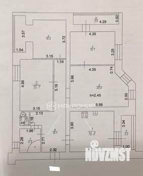 4-к квартира, вторичка, 104м2, 2/5 этаж
