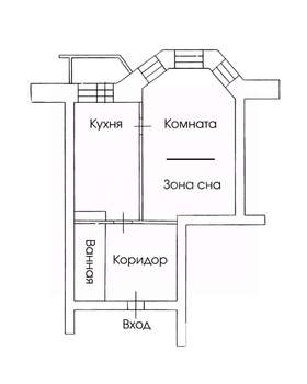 1-к квартира, вторичка, 51м2, 2/10 этаж