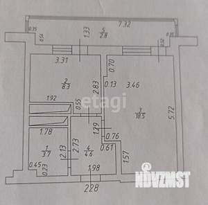1-к квартира, вторичка, 35м2, 13/20 этаж