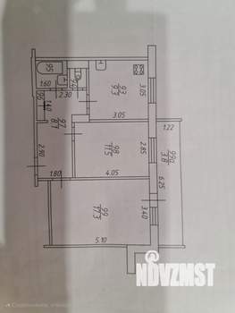 2-к квартира, вторичка, 55м2, 9/9 этаж