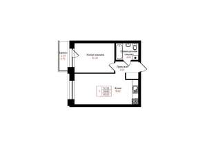 1-к квартира, вторичка, 40м2, 9/25 этаж