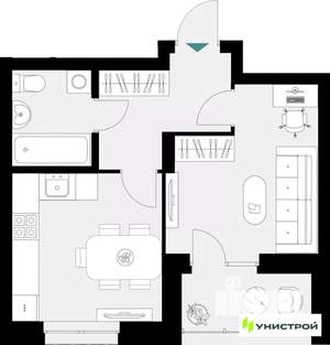 1-к квартира, вторичка, 35м2, 3/18 этаж