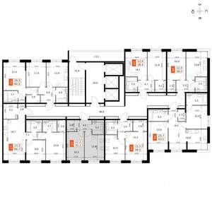 1-к квартира, вторичка, 35м2, 17/19 этаж