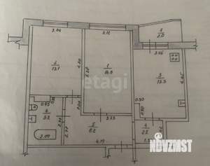 2-к квартира, вторичка, 61м2, 9/10 этаж