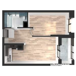 1-к квартира, вторичка, 43м2, 5/23 этаж