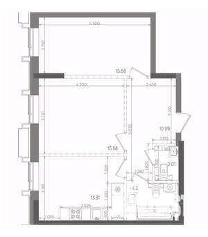 2-к квартира, вторичка, 61м2, 9/22 этаж