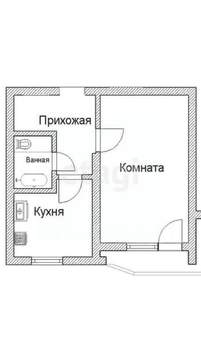 1-к квартира, вторичка, 37м2, 9/9 этаж