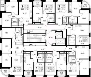 3-к квартира, вторичка, 67м2, 6/11 этаж
