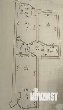 2-к квартира, вторичка, 93м2, 3/5 этаж