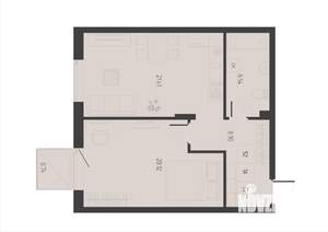1-к квартира, вторичка, 58м2, 3/5 этаж