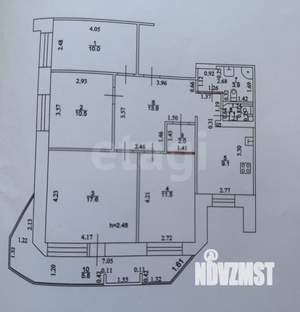 4-к квартира, вторичка, 83м2, 14/18 этаж