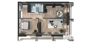 2-к квартира, вторичка, 53м2, 7/25 этаж