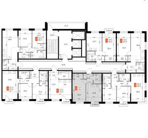 1-к квартира, вторичка, 40м2, 7/20 этаж