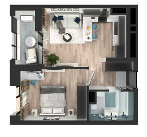 1-к квартира, вторичка, 40м2, 11/23 этаж