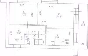 2-к квартира, вторичка, 44м2, 2/2 этаж