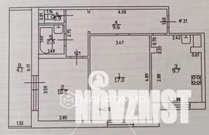 2-к квартира, вторичка, 54м2, 6/9 этаж