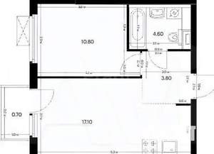 2-к квартира, вторичка, 37м2, 12/12 этаж