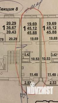 2-к квартира, вторичка, 45м2, 8/10 этаж