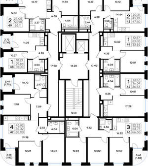2-к квартира, вторичка, 48м2, 8/10 этаж