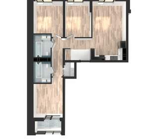 3-к квартира, вторичка, 80м2, 5/23 этаж