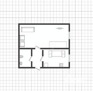 1-к квартира, вторичка, 39м2, 3/3 этаж