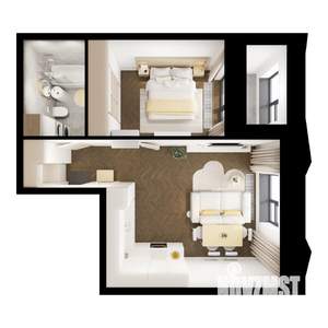 1-к квартира, вторичка, 44м2, 6/10 этаж