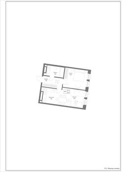 2-к квартира, строящийся дом, 47м2, 4/4 этаж