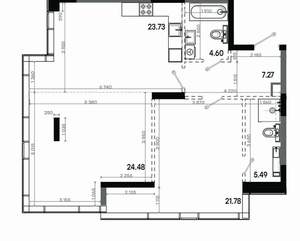 2-к квартира, вторичка, 87м2, 14/20 этаж