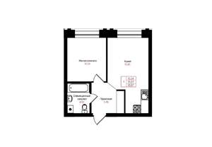 1-к квартира, вторичка, 36м2, 4/25 этаж