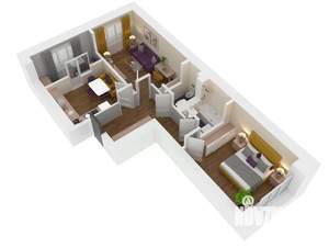 2-к квартира, строящийся дом, 58м2, 1/15 этаж
