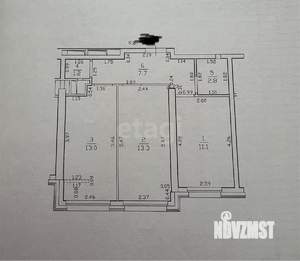 2-к квартира, вторичка, 49м2, 7/24 этаж