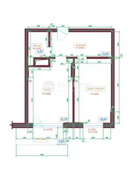 2-к квартира, вторичка, 59м2, 6/20 этаж