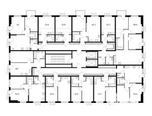 1-к квартира, сданный дом, 42м2, 16/17 этаж