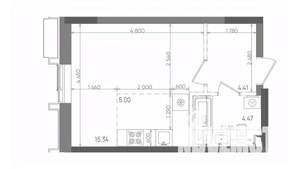 Студия квартира, вторичка, 29м2, 5/22 этаж
